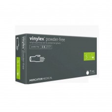 Рукавички вінілові прозорі Mercator Vinylex, S,М (100 шт/уп)