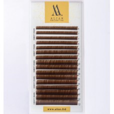 Вії Alias  Dark Brown окремої довжини 16 стрічок