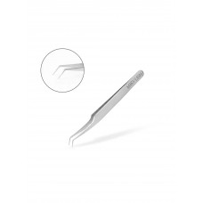 MARY LASH Пінцет для нарощування вій micro L Silver №10