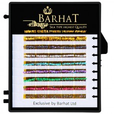 Ресницы Barhat цветные Holliday 7 цветов мини планшет 8 лент