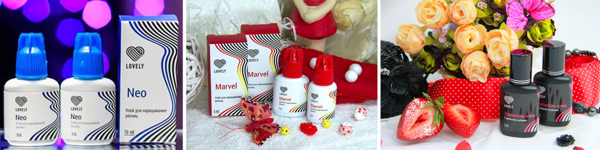 Купить продукцию для накладных ресниц Lovely